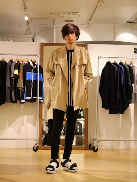 「Tomo & Co（トモアンドシーオー）のアイテム」を使った、Lui's 池袋 STAFF  芳村さん（メンズ・181cm）の春コーディネート