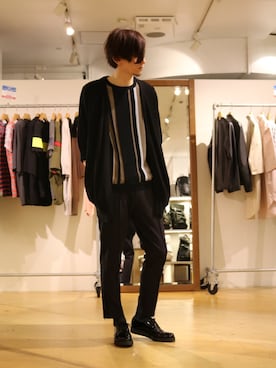 Lui's 池袋 STAFF 芳村さん(メンズ・181cm)の春コーディネート