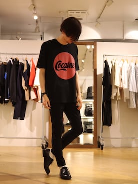 「LAD MUSICIAN」｜Lui's 池袋 STAFF  芳村さん（メンズ・181cm）の春コーディネート