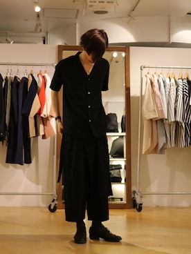 「GUIDI（グイディ）のアイテム」を使った、Lui's 池袋 STAFF  芳村さん（メンズ・181cm）の春コーディネート
