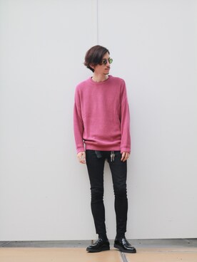 「lideal（リデアル）のアイテム」を使った、Lui's 池袋 STAFF  芳村さん（メンズ・181cm）の秋コーディネート