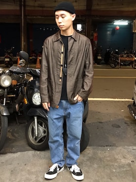 「無（ム）のアイテム（ジャケット/アウター）」を使った、阿得さん（メンズ・171cm）の秋コーディネート