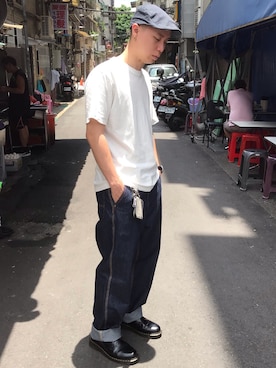 「BEN DAVIS（ベンデイビス）のアイテム（バッグ）」を使った、阿得さん（メンズ・171cm）の夏コーディネート