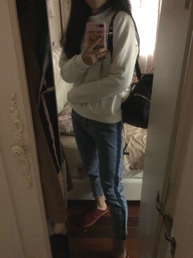 「UNIQLO（ユニクロ）のアイテム（シャツ/ブラウス、その他）」を使った、s.xyさん（レディース）の秋コーディネート