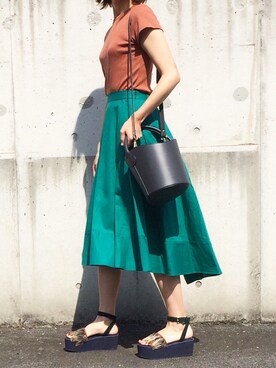 IENA×Naoko Tsuji フェザーサンダル◇を使った人気ファッション