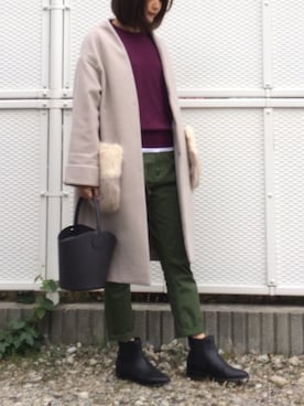 あかいろさん(レディース・163cm)の冬コーディネート