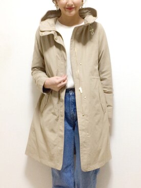 「M.deux（エムドゥ）のアイテム（その他アウター）」を使った、あかいろさん（レディース・163cm）の冬コーディネート