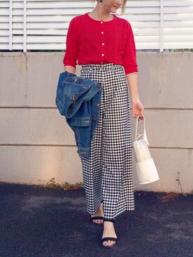 あかいろさん（レディース・163cm）の春コーディネート