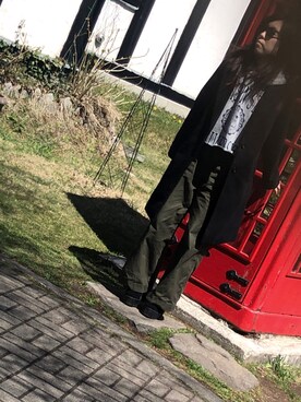 「EGOIST（エゴイスト）のアイテム（チェスターコート）」を使った、せっちさん（レディース・157cm）の春コーディネート