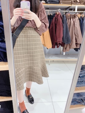 「ブラウンコーデ」｜「アイテム（PC・スマホグッズ/家電）」を使った、pinoさん（レディース・156cm）の秋コーディネート
