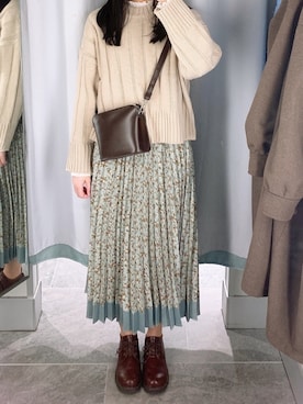 「fd style（エフディ スタイル）のアイテム」を使った、pinoさん（レディース・156cm）の冬コーディネート