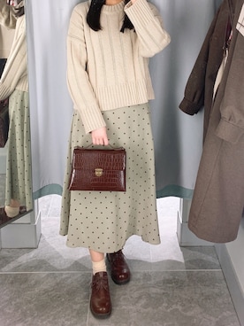 「fd style（エフディ スタイル）のアイテム」を使った、pinoさん（レディース・156cm）の冬コーディネート