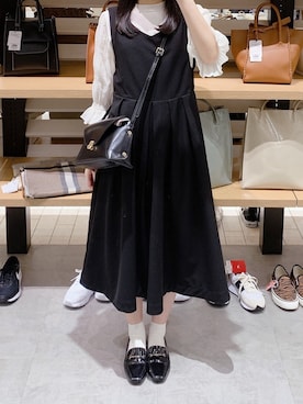「moitytto」｜「アイテム（ジャンパースカート）」を使った、pinoさん（レディース・156cm）の夏コーディネート