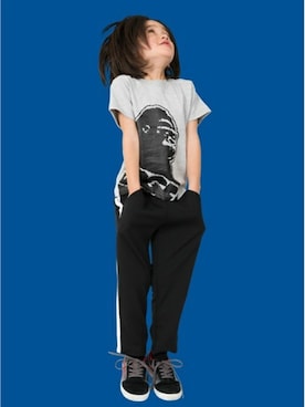 「XLARGE KIDS」｜X-girl STAGES・XLARGE KIDSさん（キッズ・108cm）の冬コーディネート