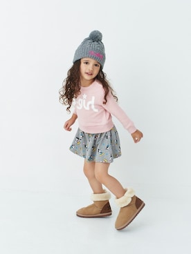 「ミニー」｜X-girl STAGES・XLARGE KIDSさん（キッズ・98cm）の秋コーディネート