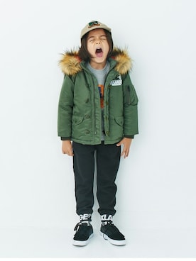 X-girl STAGES・XLARGE KIDSさん(キッズ・116cm)の秋コーディネート