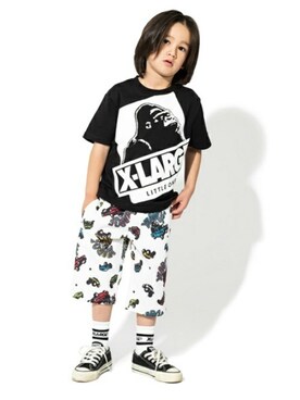 「車柄」｜X-girl STAGES・XLARGE KIDSさん（キッズ・108cm）の秋コーディネート