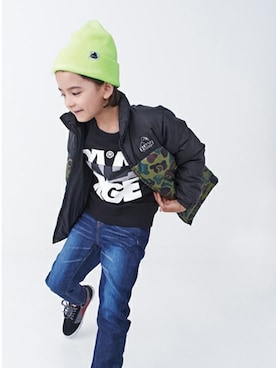 「XLARGE KIDS」｜X-girl STAGES・XLARGE KIDSさん（キッズ・116cm）の秋コーディネート