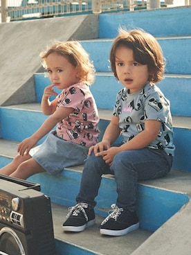 X-girl STAGES・XLARGE KIDSさん（キッズ・90cm）の冬コーディネート