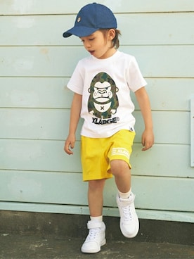 X-girl STAGES・XLARGE KIDSさん（キッズ・105cm）の春コーディネート