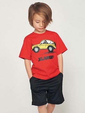 「車柄」｜X-girl STAGES・XLARGE KIDSさん（キッズ・105cm）の春コーディネート