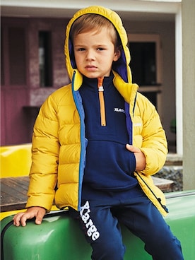 「アスレジャー」｜X-girl STAGES・XLARGE KIDSさん（キッズ・114cm）の秋コーディネート