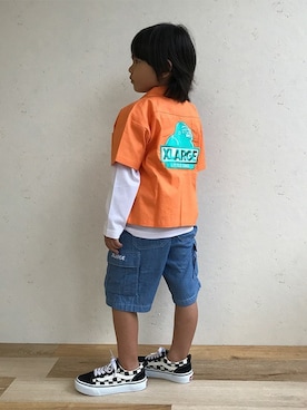 X-girl STAGES・XLARGE KIDSさん（キッズ・107cm）の春コーディネート