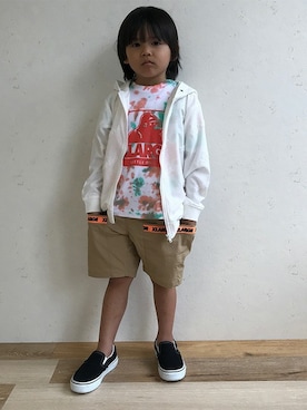 「XLARGE KIDS」｜X-girl STAGES・XLARGE KIDSさん（キッズ・107cm）の冬コーディネート