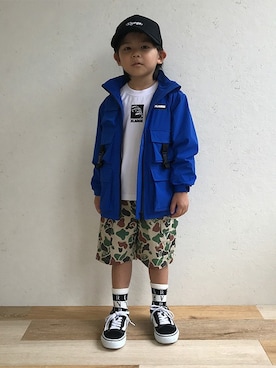 X-girl STAGES・XLARGE KIDSさん（キッズ・107cm）の冬コーディネート
