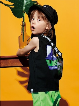 「XLARGE KIDS」｜X-girl STAGES・XLARGE KIDSさん（キッズ・110cm）の夏コーディネート