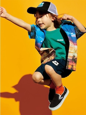 X-girl STAGES・XLARGE KIDSさん（キッズ・107cm）の夏コーディネート