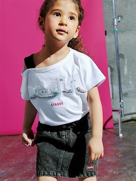 X-girl STAGES・XLARGE KIDSさん（キッズ・105cm）の夏コーディネート