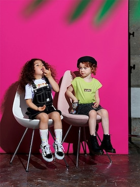 X-girl STAGES・XLARGE KIDSさん（キッズ・106cm）の夏コーディネート