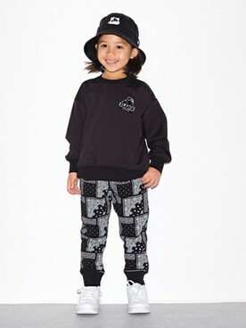 X-girl STAGES・XLARGE KIDSさん（キッズ・110cm）の冬コーディネート