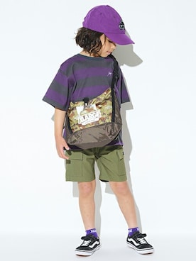 「XLARGE KIDS（エクストララージキッズ）のアイテム」を使った、X-girl STAGES・XLARGE KIDSさん（キッズ・111cm）の春コーディネート