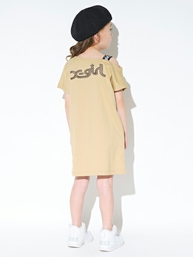 「ミックススタイル」｜「アイテム（ハンチング/ベレー帽）」を使った、X-girl STAGES・XLARGE KIDSさん（キッズ・110cm）の春コーディネート