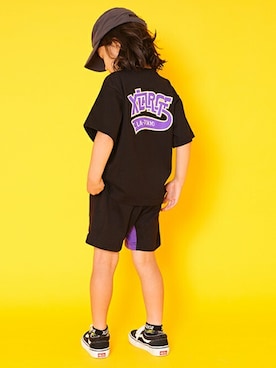 「XLARGE KIDS（エクストララージキッズ）のアイテム」を使った、X-girl STAGES・XLARGE KIDSさん（キッズ・113cm）の夏コーディネート