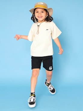 「ワンポイント」｜X-girl STAGES・XLARGE KIDSさん（キッズ・113cm）の夏コーディネート