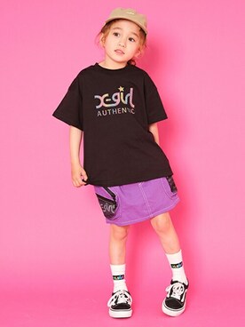 X-girl STAGES・XLARGE KIDSさんの（X-girl Stages | エックスガールステージス）を使ったコーディネート