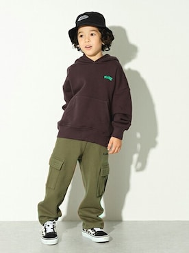 「XLARGE KIDS（エクストララージキッズ）のアイテム」を使った、X-girl STAGES・XLARGE KIDSさん（キッズ・110cm）の秋コーディネート