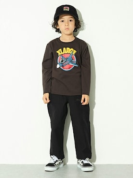 「XLARGE KIDS」｜X-girl STAGES・XLARGE KIDSさん（キッズ・110cm）の秋コーディネート