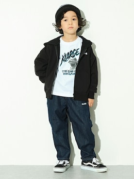 X-girl STAGES・XLARGE KIDSさん（キッズ・110cm）の秋コーディネート