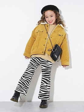「アイテム（ハンチング/ベレー帽）」を使った、X-girl STAGES・XLARGE KIDSさん（キッズ・114cm）の秋コーディネート