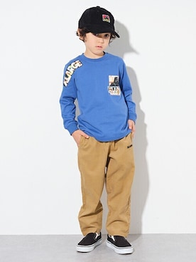 「エクストララージ キッズ」｜X-girl STAGES・XLARGE KIDSさん（キッズ・110cm）の秋コーディネート