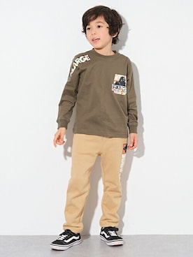 「エクストララージ キッズ」｜X-girl STAGES・XLARGE KIDSさん（キッズ・110cm）の秋コーディネート