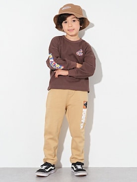 「エクストララージ キッズ」｜X-girl STAGES・XLARGE KIDSさん（キッズ・110cm）の秋コーディネート