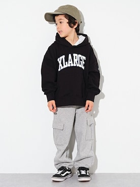 「エクストララージ キッズ」｜X-girl STAGES・XLARGE KIDSさん（キッズ・110cm）の秋コーディネート