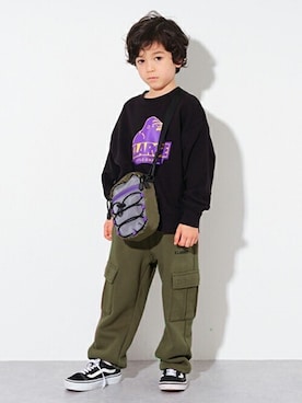 「エクストララージ キッズ」｜X-girl STAGES・XLARGE KIDSさん（キッズ・110cm）の秋コーディネート
