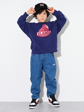 「エクストララージ キッズ」｜X-girl STAGES・XLARGE KIDSさん（キッズ・110cm）の秋コーディネート