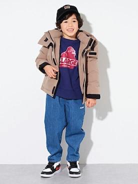 「エクストララージ キッズ」｜X-girl STAGES・XLARGE KIDSさん（キッズ・110cm）の秋コーディネート